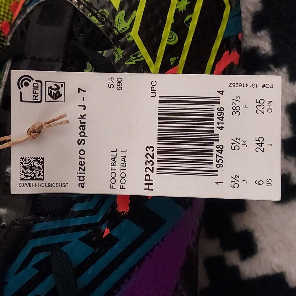 Adidas ADIZERO SPARK 7V7 CLEATS Size 6 - Picture 7 of 7